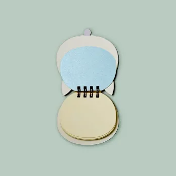 interior pages of the yamama memo with cream foolscap paper for smooth writing