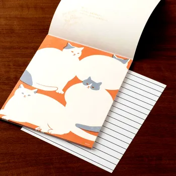 midori kimagure letter pad showing included lined guide sheet