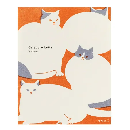 Midori Kimagure Easy And Cozy Letter Pad Cat