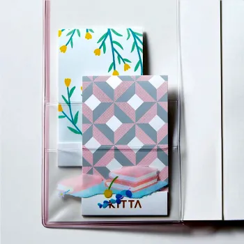 kitta clear sticky notes integrated into a pocket