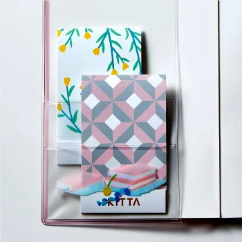 kitta washi tape applied in a pocket in a notebook