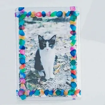 hitotoki soda transparent tape used to frame a photo on paper with a clean transparent finish