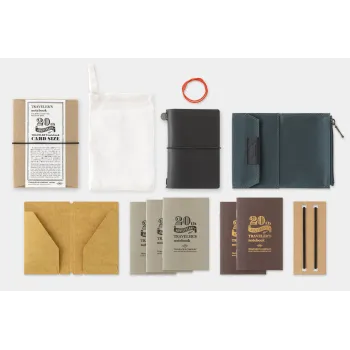 traveler's notebook card size 20th anniversary set full contents