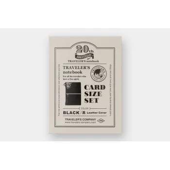 traveler's notebook card size 20th anniversary set packaging box