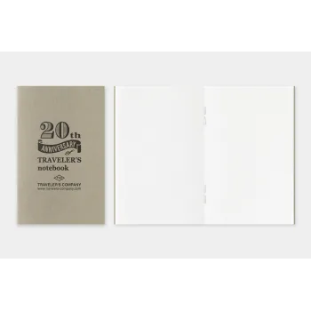traveler’s notebook card size md paper white refill open pages