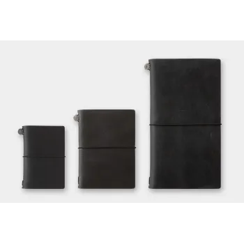 traveler's notebook card size comparison with regular and passport size