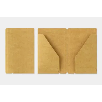 kraft folder accessory for traveler’s notebook card size system