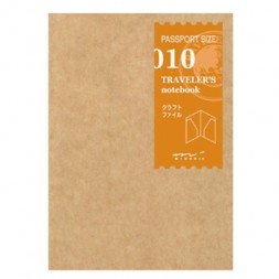 010 kraft paper passport folder closed