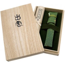 paulownia wood box with platinum converter and kimono-style pen sleeve