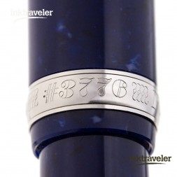 ring of the platinum 3776 nib in fine point with heart-shaped breather hole