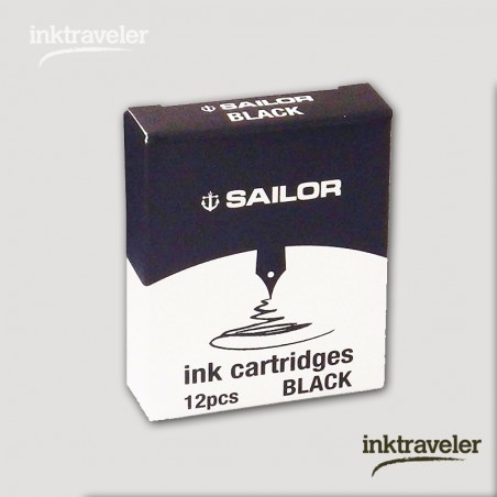 Jentle ink Black 12 cartridges sailor