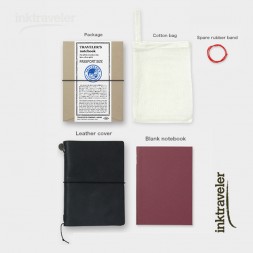 Traveler's notebook negro (Tamaño Pasaporte)