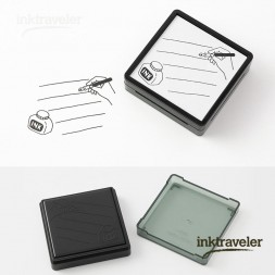 midori Paintable stamps Fountain pen and ink bottle