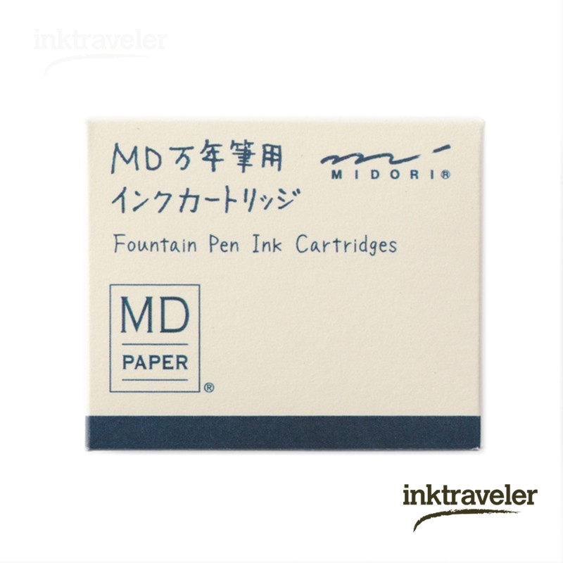 Midori 6 blue/black Cartridges box
