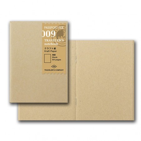 009 Kraft Paper Passport Refill – Traveler’s Company