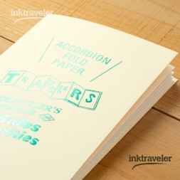 detail of the accordion fold passport refill traveler’s company