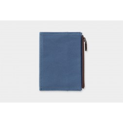 TRC passport Size Cotton Zipper Case blue