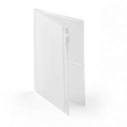 passport size zipper case refill open showing zipper pocket