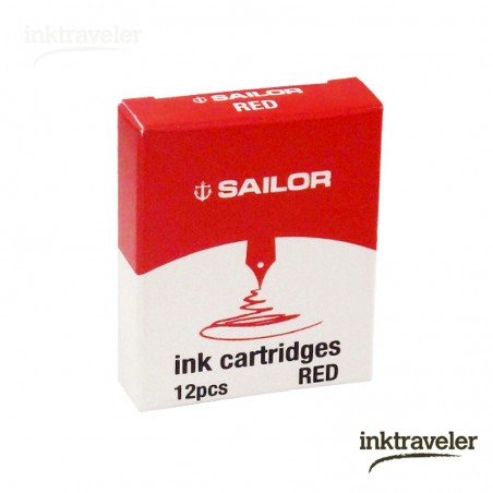 Jentle ink 12 cartuchos Rojo sailor