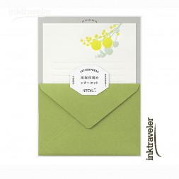 Letter Set midori Press Bouquet Yellow 461