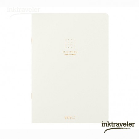midori a5 Notebook Color Dot Grid White