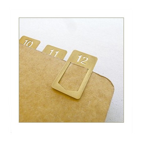 TRC Brass Clips numbers
