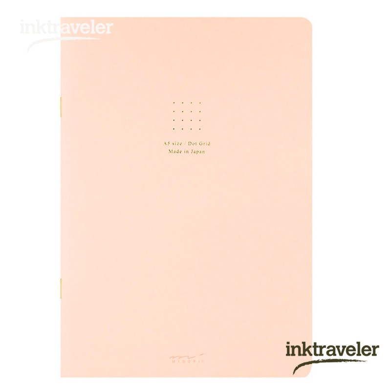 a5 midori rosa cuaderno puntos color