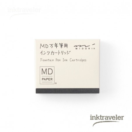 Midori 6 black Cartridges for MD Fountain Pen