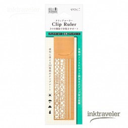 Midori Clip Ruler copper - InkTraveler
