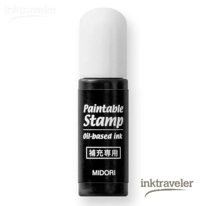 midori Paintable Stamp Refill Ink Black