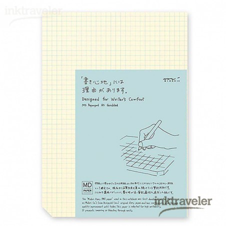 A5 Midori MD paper pad cuadriculado