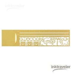 Midori Cat Clip Ruler - InkTraveler