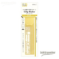 Midori Clip Ruler Pattern A - Inktraveler