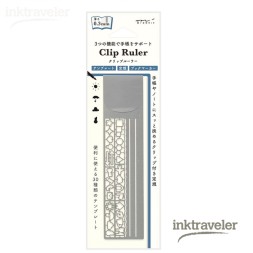 midori Clip Ruler silver A