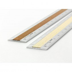 midori Aluminum & Wood Ruler 15cm Light Brown