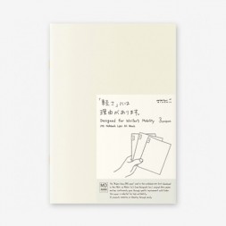 A5 midori pack 3 Notebook Light blank MD paper