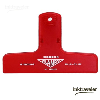 Penco Plastic Clip Red Design stationery