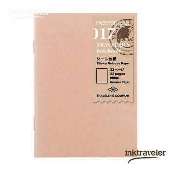 017 Refill Sticker Release Paper (passport size) TRC