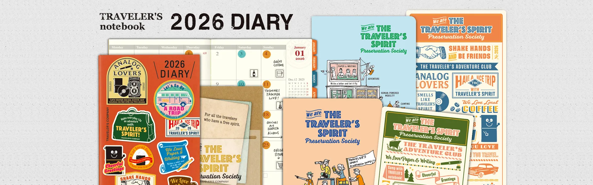 Travelers notebook diary 2026